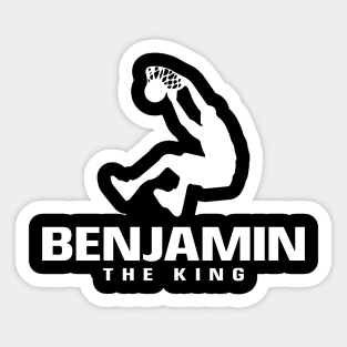 Benjamin Custom Player Basketball Your Name The King Sticker